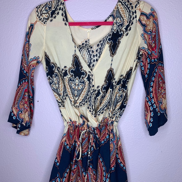 Paisley Print Romper - Picture 1 of 3